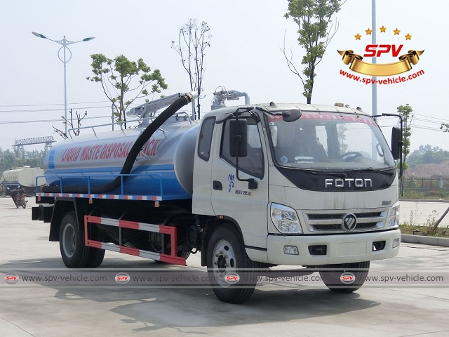 One more liquid waste disposal truck Foton (10,000 liters) shipping to Ethiopia